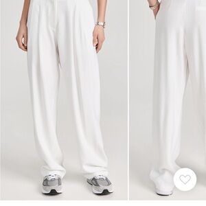 White Wayf trouser - worn twice. Hemmed for 5’3” height.